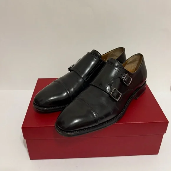 Salvatore Ferragamo Tramezza Benford Double Monk Strap 10.5 EE Nero Calf Tramezza double monkstrap - Men | Ferragamo main image 3